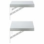 Estantes de pared 2 uds acero inoxidable plateado 50x30 cm en Estanterías | Comprar online en Foru.es