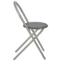 Juego de comedor plegable con estante 3 pzas MDF y acero negro de vidaXL, muebles para cocinas y comedores - Ref: Foro24-2844...
