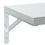 Estantes de pared 2 uds acero inoxidable plateado 50x30 cm en Estanterías | Comprar online en Foru.es