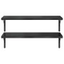 Estantes de pared 2 uds acero inoxidable negro 100x40 cm en Estanterías | Comprar online en Foru.es