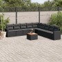 Set de sofás de jardín 10 pzas cojines ratán sintético negro de , Conjuntos de jardín - Ref: Foro24-3256496, Precio: 608,67 €...