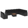 Set de sofás de jardín 11 pzas y cojines ratán sintético negro de , Conjuntos de jardín - Ref: Foro24-3256524, Precio: 735,52...