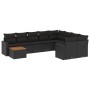 Set de sofás de jardín 10 pzas cojines ratán sintético negro de , Conjuntos de jardín - Ref: Foro24-3256615, Precio: 660,10 €...