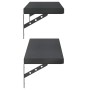 Estantes de pared 2 uds acero inoxidable negro 100x23,5 cm en Estanterías | Comprar online en Foru.es