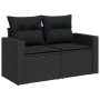 Set sofás de jardín 14 pzas con cojines ratán sintético negro de , Conjuntos de jardín - Ref: Foro24-3256706, Precio: 856,91 ...