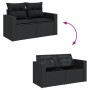 Set sofás de jardín 14 pzas con cojines ratán sintético negro de , Conjuntos de jardín - Ref: Foro24-3256727, Precio: 988,39 ...