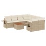 Set de sofás de jardín 9 pzas con cojines ratán sintético beige de , Conjuntos de jardín - Ref: Foro24-3256821, Precio: 657,7...