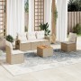 Juego de sofás jardín con cojines 6 pzas ratán sintético beige de , Conjuntos de jardín - Ref: Foro24-3256835, Precio: 393,72...