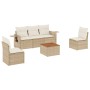 Juego de sofás jardín con cojines 6 pzas ratán sintético beige de , Conjuntos de jardín - Ref: Foro24-3256835, Precio: 393,72...