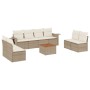 Set de sofás de jardín 9 pzas con cojines ratán sintético beige de , Conjuntos de jardín - Ref: Foro24-3256856, Precio: 556,2...