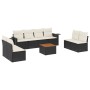 Set de sofás de jardín 8 piezas y cojines ratán sintético negro de , Conjuntos de jardín - Ref: Foro24-3256854, Precio: 492,3...