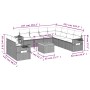 Set de sofás de jardín 10 pzas cojines ratán sintético negro de , Conjuntos de jardín - Ref: Foro24-3256958, Precio: 691,76 €...
