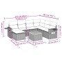 Set de sofás de jardín 8 pzas y cojines ratán sintético gris de , Conjuntos de jardín - Ref: Foro24-3257012, Precio: 499,75 €...
