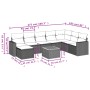 Set de sofás de jardín 9 pzas con cojines ratán sintético beige de , Conjuntos de jardín - Ref: Foro24-3257031, Precio: 609,5...