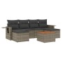 Set de sofás de jardín 7 piezas con cojines ratán PE gris de , Conjuntos de jardín - Ref: Foro24-3257019, Precio: 409,66 €, D...