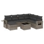 Set de sofás de jardín 8 pzas y cojines ratán sintético gris de , Conjuntos de jardín - Ref: Foro24-3252847, Precio: 504,79 €...