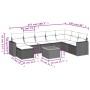 Set de muebles de jardín 9 pzas y cojines ratán sintético gris de , Conjuntos de jardín - Ref: Foro24-3257033, Precio: 553,21...