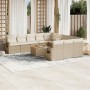 Set de sofás de jardín 12 pzas y cojines ratán sintético marrón de , Conjuntos de jardín - Ref: Foro24-3257122, Precio: 863,3...