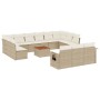 Set sofás de jardín 14 pzas con cojines ratán sintético beige de , Conjuntos de jardín - Ref: Foro24-3257136, Precio: 913,17 ...