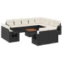 Set de sofás de jardín y cojines 13 pzas ratán sintético negro de , Conjuntos de jardín - Ref: Foro24-3257162, Precio: 873,83...