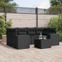 Set de comedor de jardín 7 pzas y cojines ratán sintético negro de , Conjuntos de jardín - Ref: Foro24-3254652, Precio: 507,2...
