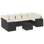 Set de sofás de jardín 8 piezas y cojines ratán sintético negro de , Conjuntos de jardín - Ref: Foro24-3254673, Precio: 503,0...