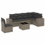 Set de sofás de jardín 7 piezas con cojines ratán PE gris de , Conjuntos de jardín - Ref: Foro24-3254977, Precio: 452,15 €, D...