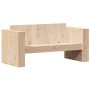 Sofá de jardín de 2 plazas madera maciza de pino 134x60x62 cm de , Sofás de exterior - Ref: Foro24-832369, Precio: 131,81 €, ...