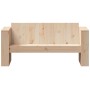 Sofá de jardín de 2 plazas madera maciza de pino 134x60x62 cm de , Sofás de exterior - Ref: Foro24-832369, Precio: 131,81 €, ...