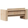 Sofá de jardín de 2 plazas madera maciza de pino 134x60x62 cm de , Sofás de exterior - Ref: Foro24-832369, Precio: 131,81 €, ...
