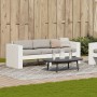 Sofá de jardín 3 plazas madera maciza pino blanco 189x60x62 cm de , Sofás de exterior - Ref: Foro24-832374, Precio: 185,52 €,...