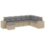 Juego de sofás de jardín con cojines beige 8 pzas ratán PE de , Conjuntos de jardín - Ref: Foro24-3255296, Precio: 529,11 €, ...