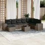 Set de muebles de jardín 9 pzas y cojines ratán sintético gris de , Conjuntos de jardín - Ref: Foro24-3255307, Precio: 571,01...