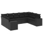 Set de sofás de jardín 8 piezas y cojines ratán sintético negro de , Conjuntos de jardín - Ref: Foro24-3255332, Precio: 622,3...