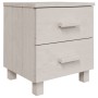 Mesitas de noche 2 uds HAMAR pino macizo blanco 40x35x44,5 cm de vidaXL, Mesitas de noche - Ref: Foro24-340409, Precio: 66,43...