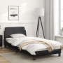 Estructura de cama con cabecero cuero sintético negro 80x200 cm de , Camas y somieres - Ref: Foro24-373078, Precio: 109,24 €,...