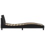 Estructura de cama con cabecero cuero sintético negro 80x200 cm de , Camas y somieres - Ref: Foro24-373078, Precio: 109,24 €,...