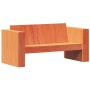 Sofá de jardín 2 plazas madera de pino marrón cera 134x60x62 cm de , Sofás de exterior - Ref: Foro24-844625, Precio: 144,80 €...