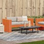 Sofá de jardín 2 plazas madera de pino marrón cera 134x60x62 cm de , Sofás de exterior - Ref: Foro24-844625, Precio: 144,80 €...