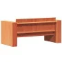 Sofá de jardín 2 plazas madera de pino marrón cera 134x60x62 cm de , Sofás de exterior - Ref: Foro24-844625, Precio: 117,56 €...