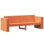 Sofá de jardín 3 plazas madera de pino marrón cera 189x60x62 cm de , Sofás de exterior - Ref: Foro24-844627, Precio: 150,66 €...