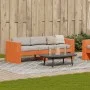 Sofá de jardín 3 plazas madera de pino marrón cera 189x60x62 cm de , Sofás de exterior - Ref: Foro24-844627, Precio: 150,66 €...