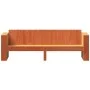 Sofá de jardín 3 plazas madera de pino marrón cera 189x60x62 cm de , Sofás de exterior - Ref: Foro24-844627, Precio: 150,66 €...