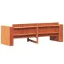 Sofá de jardín 3 plazas madera de pino marrón cera 189x60x62 cm de , Sofás de exterior - Ref: Foro24-844627, Precio: 150,66 €...