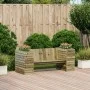 Banco con jardineras madera de pino impregnada 167,5x60x65 cm de , Sofás de exterior - Ref: Foro24-844644, Precio: 234,23 €, ...