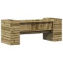 Banco con jardineras madera de pino impregnada 167,5x60x65 cm de , Sofás de exterior - Ref: Foro24-844644, Precio: 249,62 €, ...