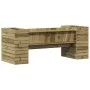 Banco con jardineras madera de pino impregnada 167,5x60x65 cm de , Sofás de exterior - Ref: Foro24-844644, Precio: 234,23 €, ...