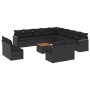 Set sofás de jardín 14 pzas con cojines ratán sintético negro de , Conjuntos de jardín - Ref: Foro24-3226489, Precio: 862,68 ...