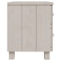 Mesitas de noche 2 uds HAMAR pino macizo blanco 40x35x44,5 cm de vidaXL, Mesitas de noche - Ref: Foro24-340409, Precio: 66,43...