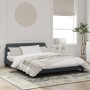 Estructura cama con cabecero terciopelo gris oscuro 160x200 cm de , Camas y somieres - Ref: Foro24-373213, Precio: 180,36 €, ...